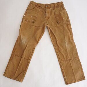 Dickies Tan Heavyweight Cotton Double Knee Painter Carpenter Pants 38X30